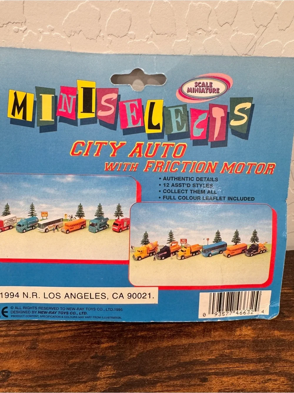 Vintage Mini Selects City Auto with Friction Motor Fire Engine Truck New